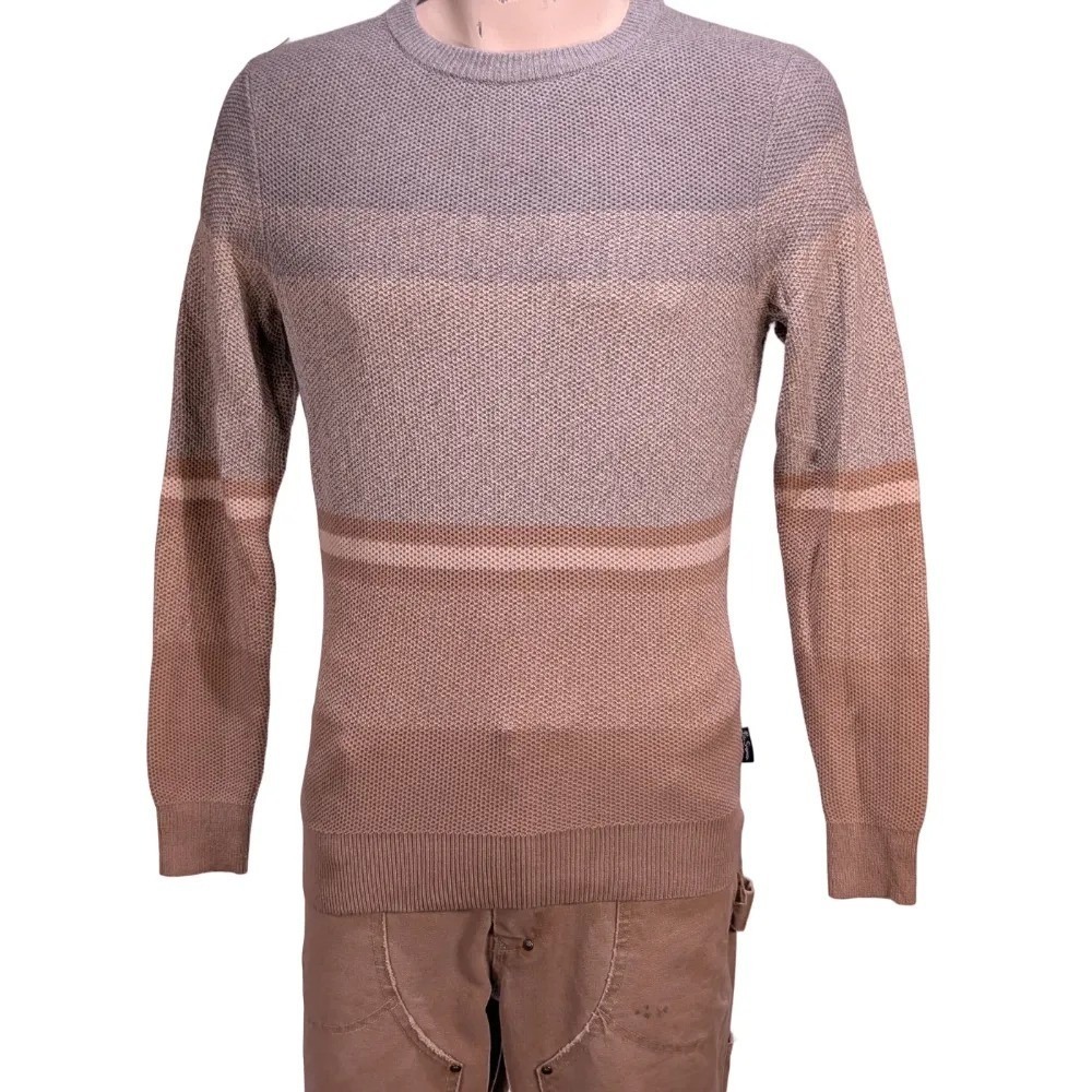 Ben Sherman Mens Cotton Blend Colorblock Crew Neck Sweater Sz L NWT $109